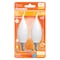 Sylvania Sylvania Natural B10 E12 (Candelabra) LED Bulb Soft White 40 Watt Equivalence 2 pk 40779 - alternate 1